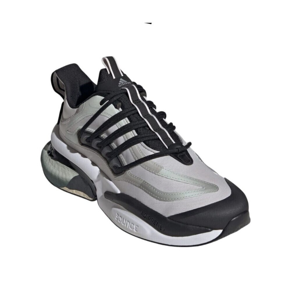 Adidas Women’s AlphaBoost V1 Shoes, Grey One/Core Black/Silver Metallic Size 8.0